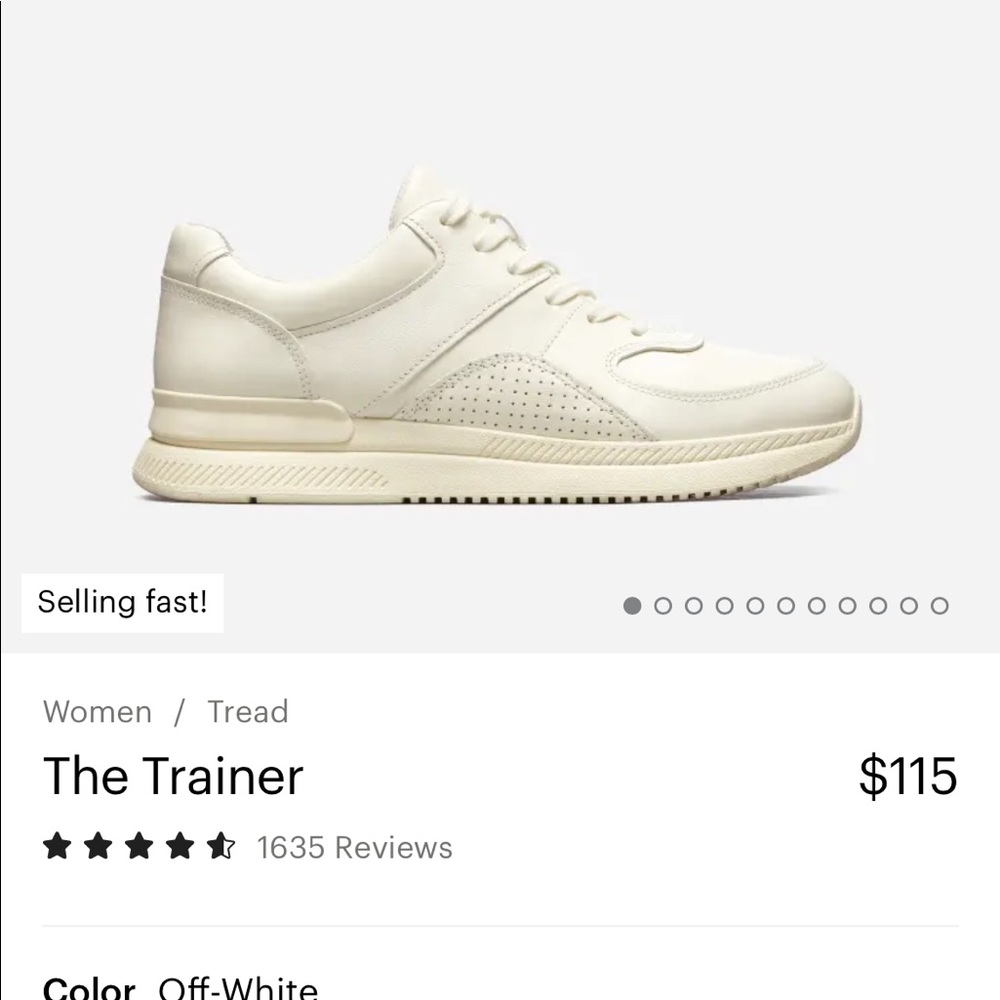 Everlane- Tread the trainer- light pink - Size 7